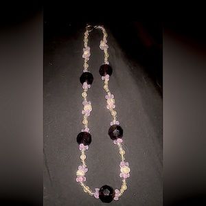 Pretty in Purple Long Hand Made Necklace